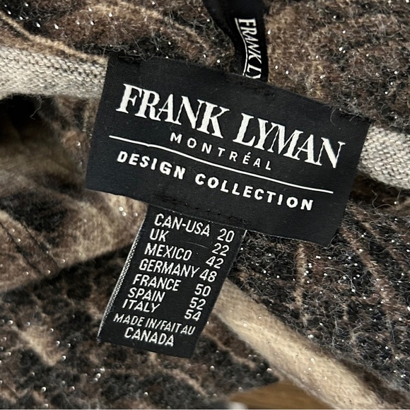 Frank Lyman Design Black and Brown Knit Cardigan - Picture 5 of 12